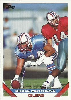 Bruce Matthews Houston Oilers 1993 Topps NFL #19